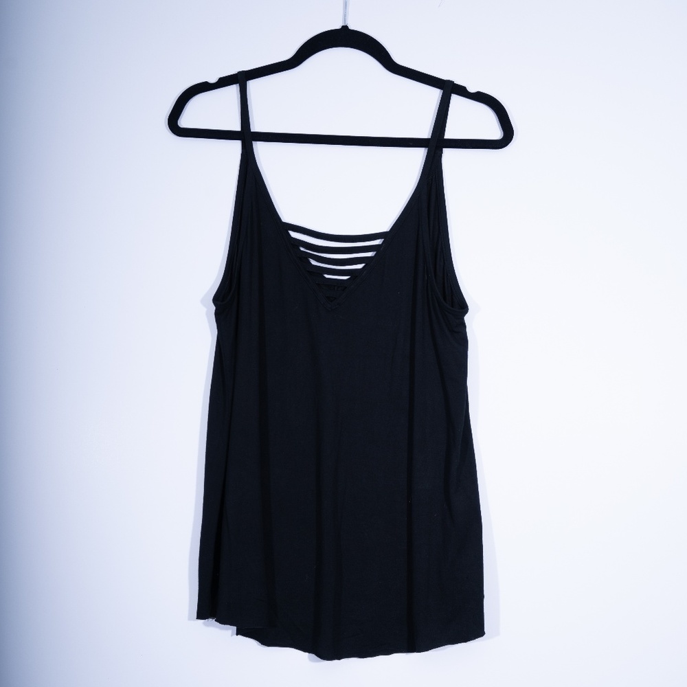 PINK Super Soft Tank in Black